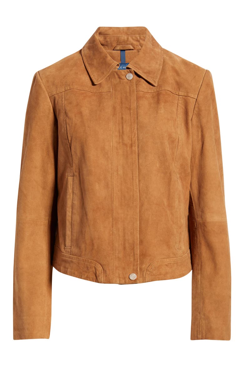Suede Jacket, Alternate, color, HAZLENUT