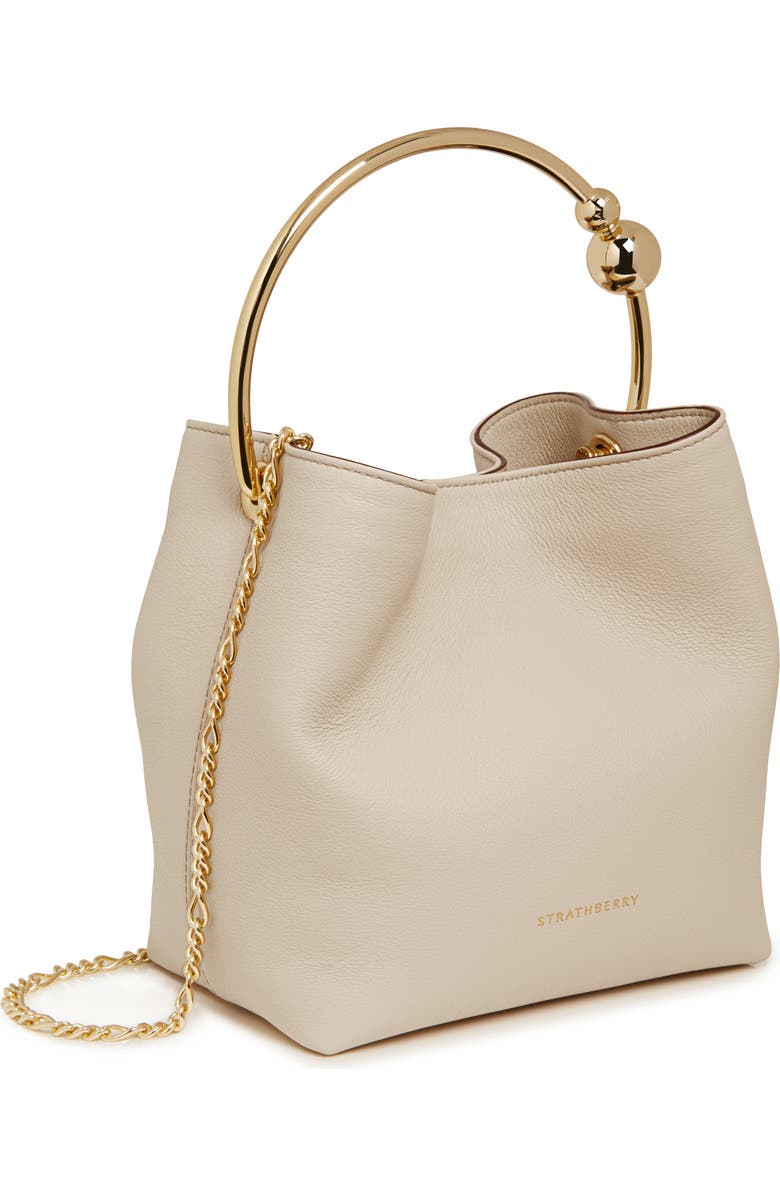 Strathberry The Circus Top Handle Leather Bucket Bag, Alternate, color,