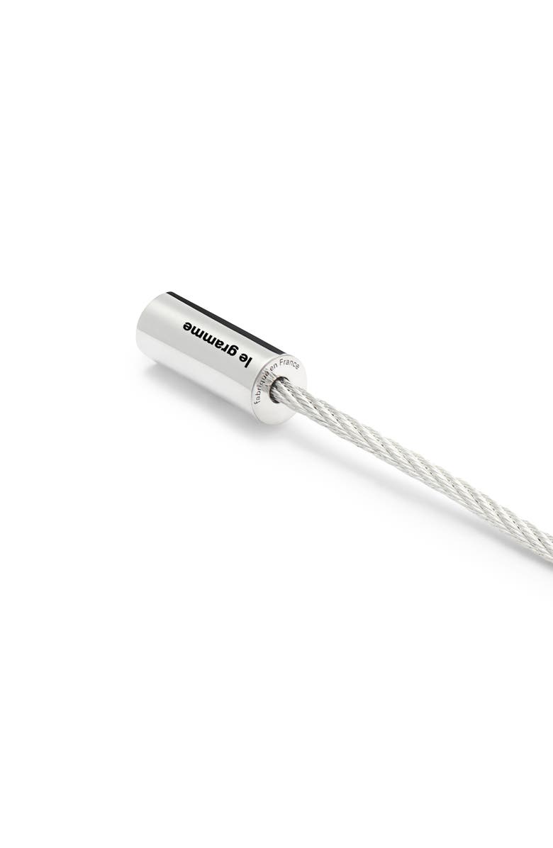 le gramme Men's 7G Polished Sterling Silver Cable Bracelet, Alternate, color, 