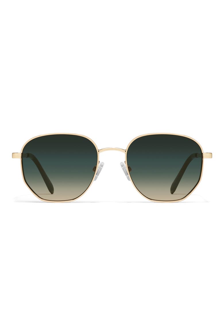 Big Time 54mm Gradient Round Sunglasses, Main, color, GLD/PLMTPE