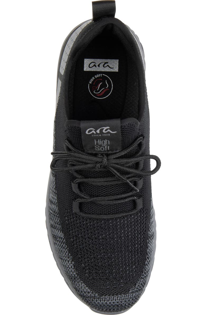 ara Stephen Water Resistant Sneaker, Alternate, color, Black/Grey