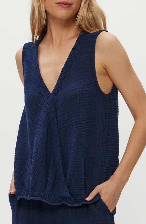Kate Surplice Sleeveless Top