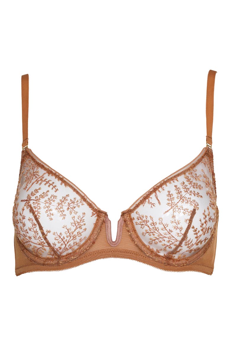 Automne Underwire Bra, Alternate, color, RUST