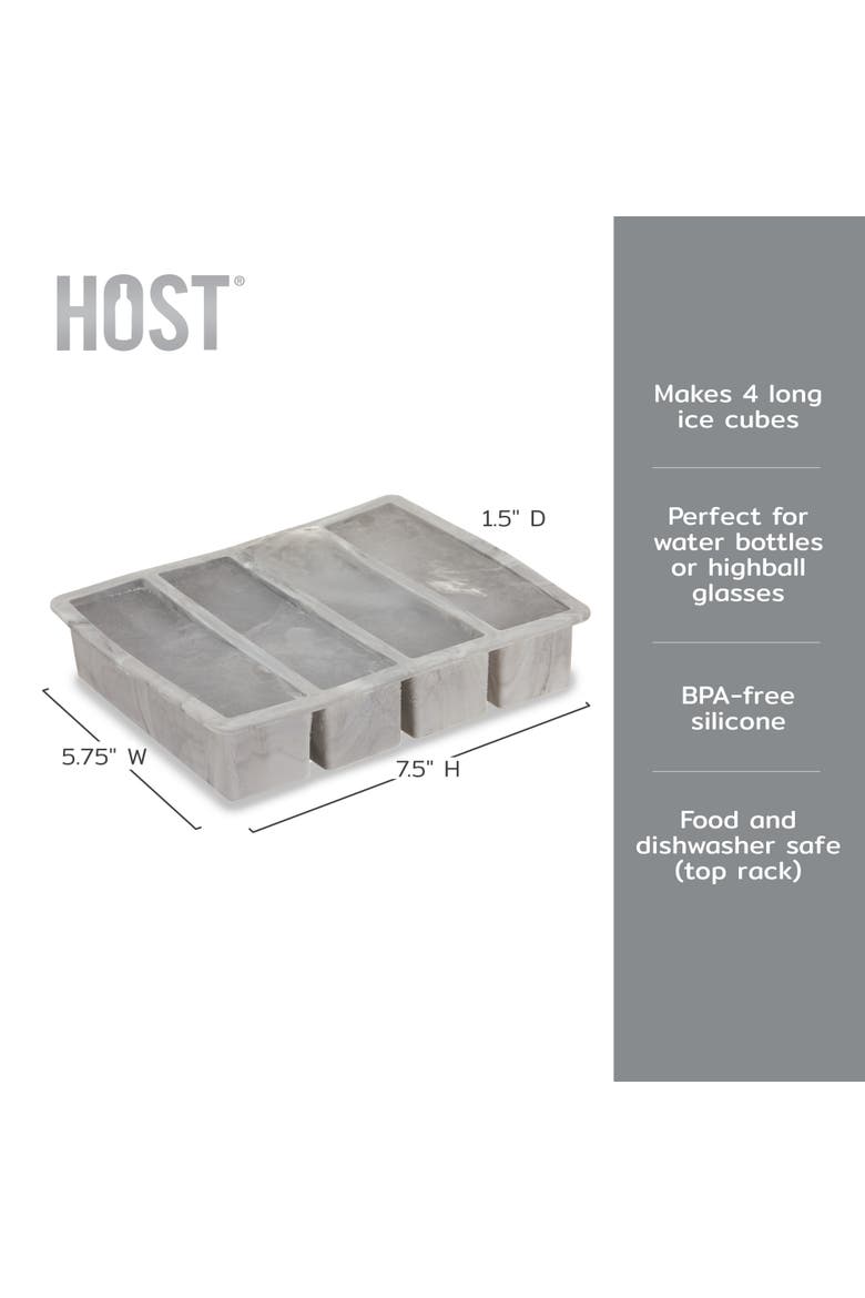 Water Bottle Ice Cube Tray, Alternate, color, Gray Marble