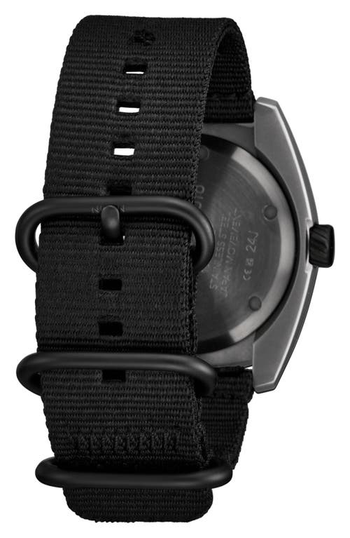 Nixon Clutch Webbing Strap Watch, 42mm In Black