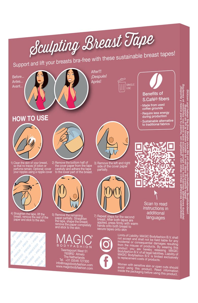MAGIC Bodyfashion Sculpting Breast Tape, Alternate, color, Black
