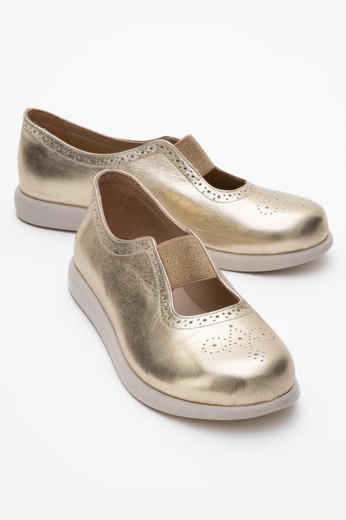 Forever & Always Shoes Chelle Elastic Leather Flat