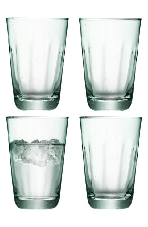 Mia Set of 4 Recycled Glass Highball Glasses