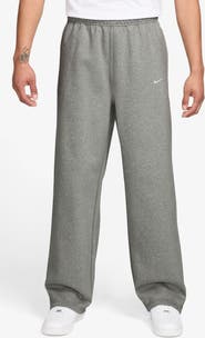 Nike Solo Swoosh Open Hem Fleece Sweatpants