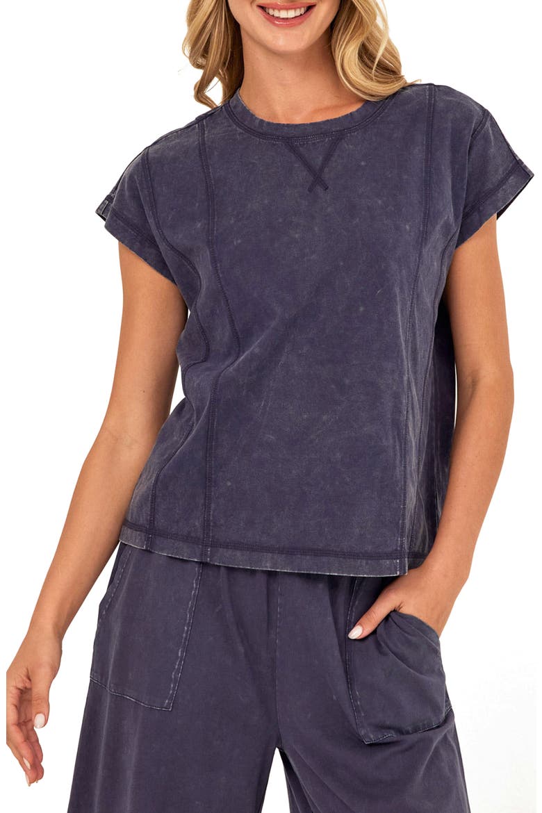 Laurie Mineral Wash Seamed T-Shirt, Main, color, STARGAZER