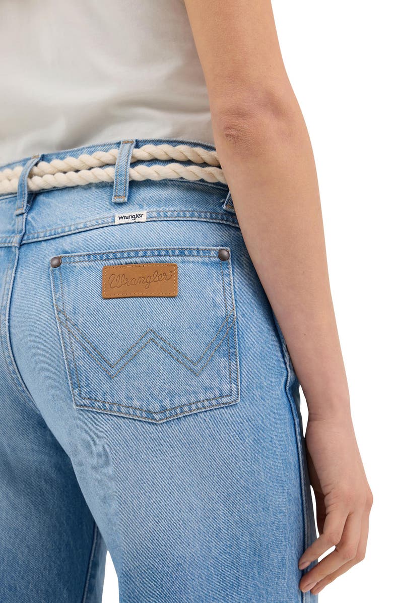 Wrangler World Wide High Waist Wide Leg Jeans, Alternate, color, Rocky Wash