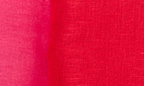 Saachi Two-tone Linen Scarf In Pink