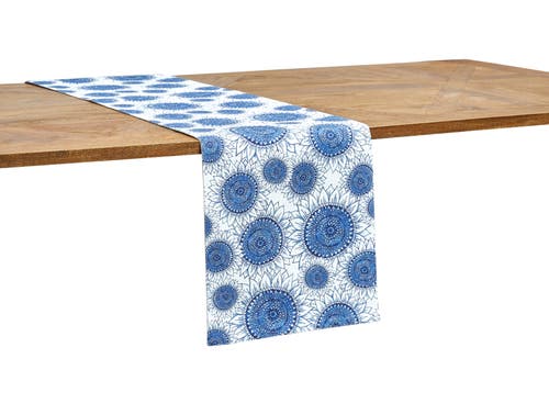 C & F Home C&f Home Blue Harvest Sunflower Table Runner 14" X 72" In Blue