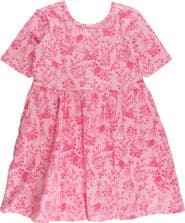 RuffleButts Knit Short Sleeve Twirl Dress