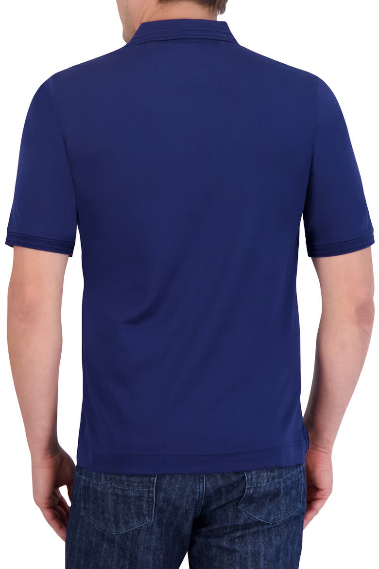 The Player Solid Cotton Jersey Polo, Alternate, color, NAVY