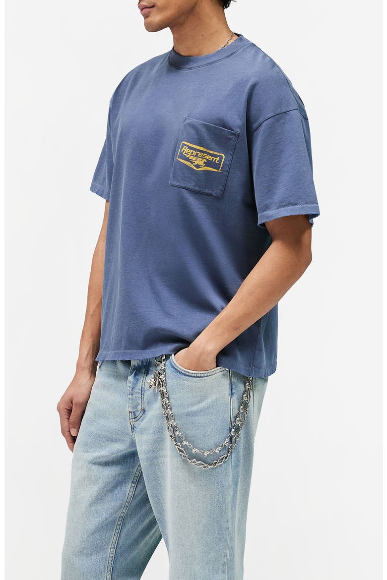 Nothing Faster Cotton T-Shirt, Alternate, color, INDIGO