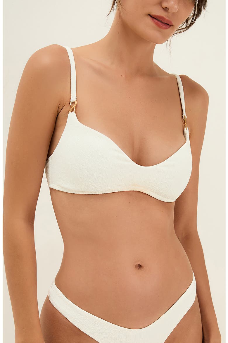 Solaro Vivian Bikini Top, Alternate, color, WHITE