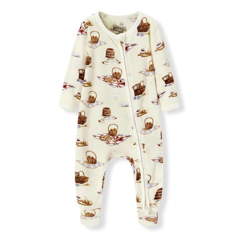 Organic Cotton Zipper Footed Romper (Baby)