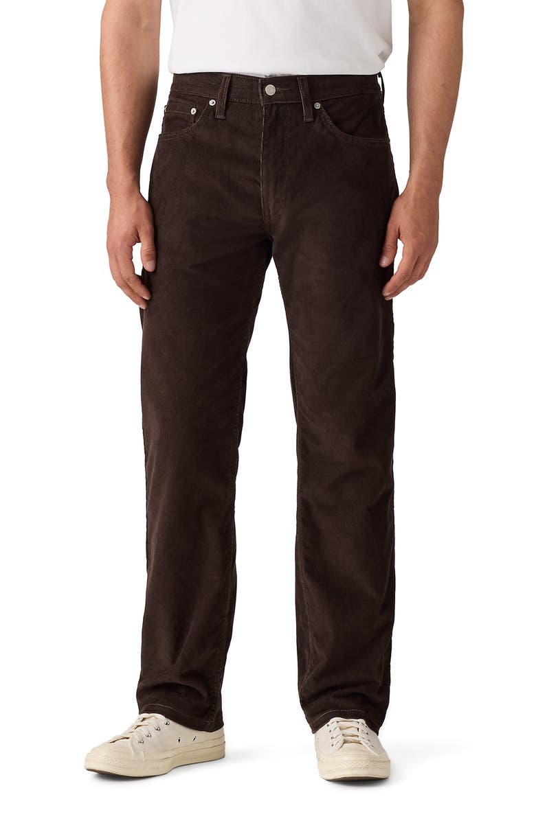 Levi's 505<sup>™</sup> Relaxed Straight Leg Corduroy Jeans, Main, color, Black Coffee