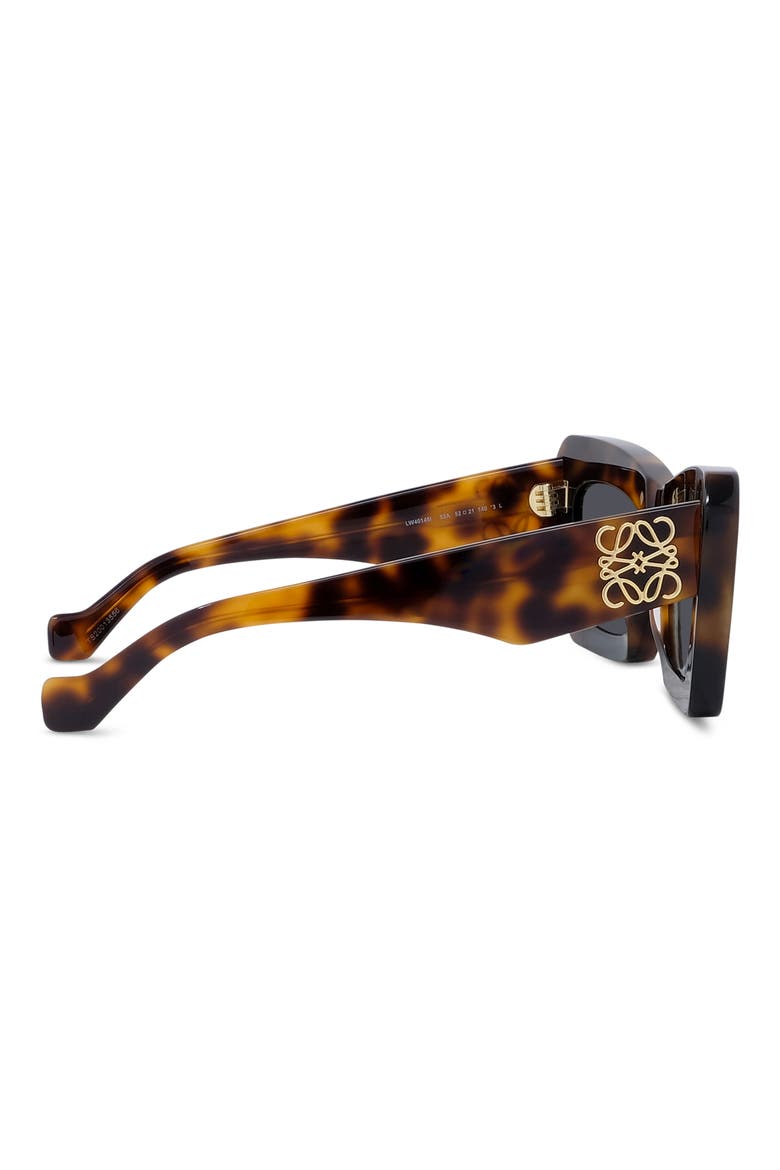 Anagram 52mm Cat Eye Sunglasses, Alternate, color, DARK HAVANA / SMOKE