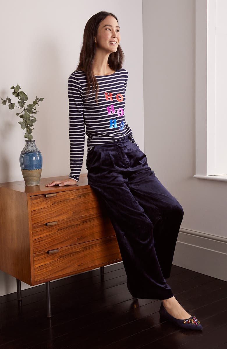 Boden Christmas Breton Shirt, Alternate, color,