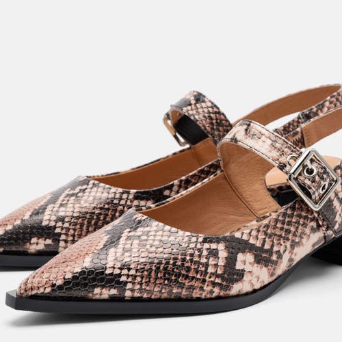 Marc Nolan Chelsea Leather Slingback Block Heels In Multi