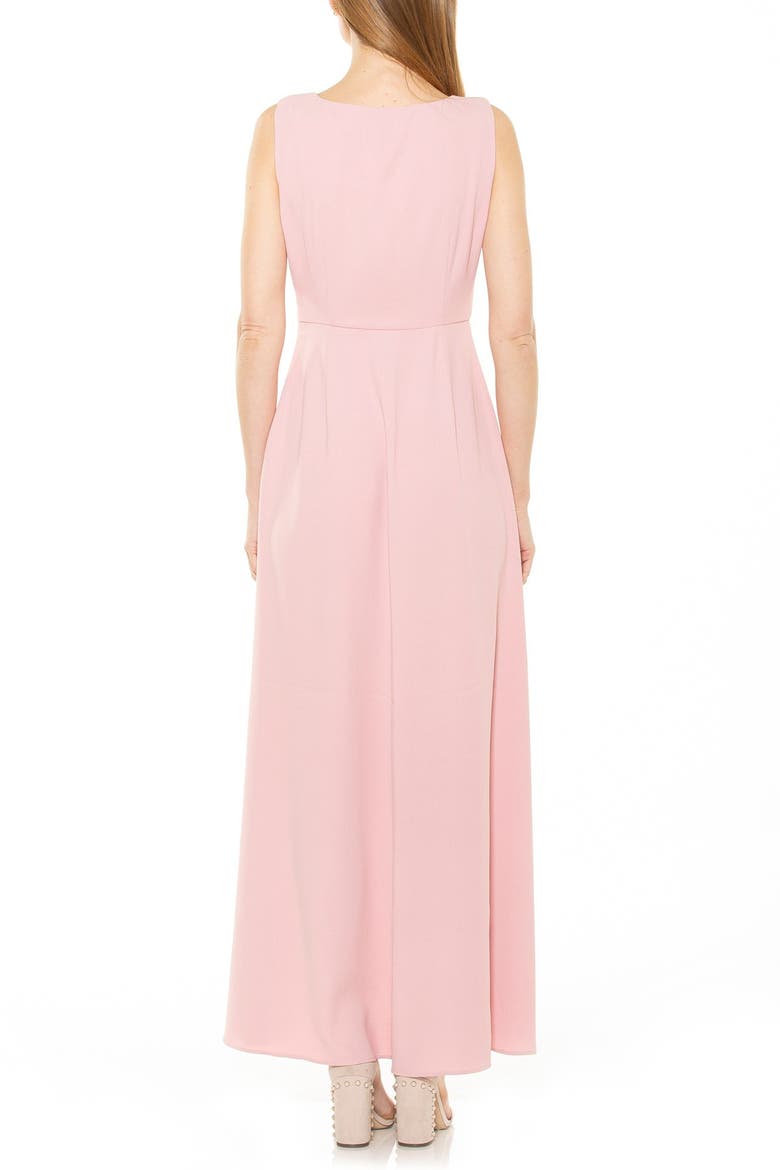 Milana Button Front Sleeveless Maxi Dress, Alternate, color, BLUSH