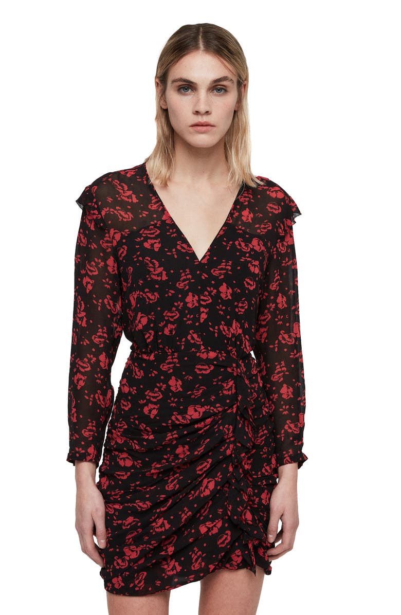 AllSaints Harlow Eira Print Dress, Alternate, color, 