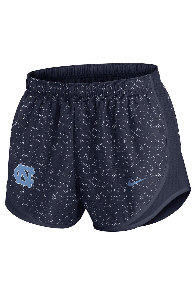 Women's Nike Navy North Carolina Tar Heels Tempo Pattern Dri-FIT Shorts, Alternate, color, Navy