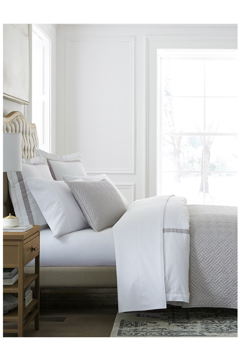 Heritage Organic Cotton Quilt & Sham Set, Alternate, color, PEWTER