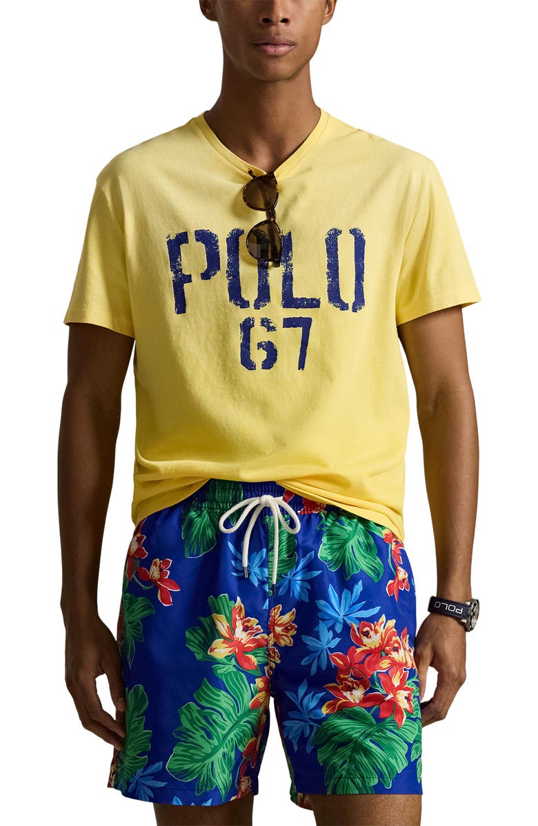 Polo Ralph Lauren Classic Fit Cotton Jersey Graphic T-Shirt, Main, color, 