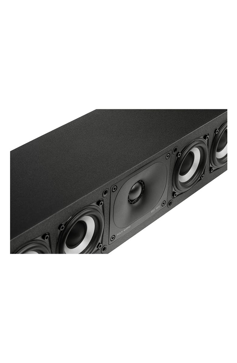 Polk Audio Monitor XT35 Low-Profile Center Channel Speaker, Alternate, color, Black