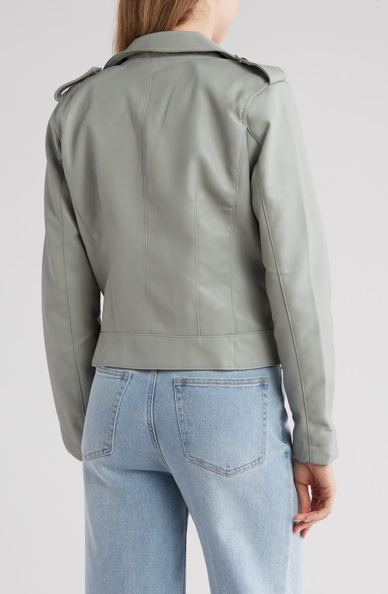 BLANKNYC Quilted Faux Leather Moto Jacket, Alternate, color, 