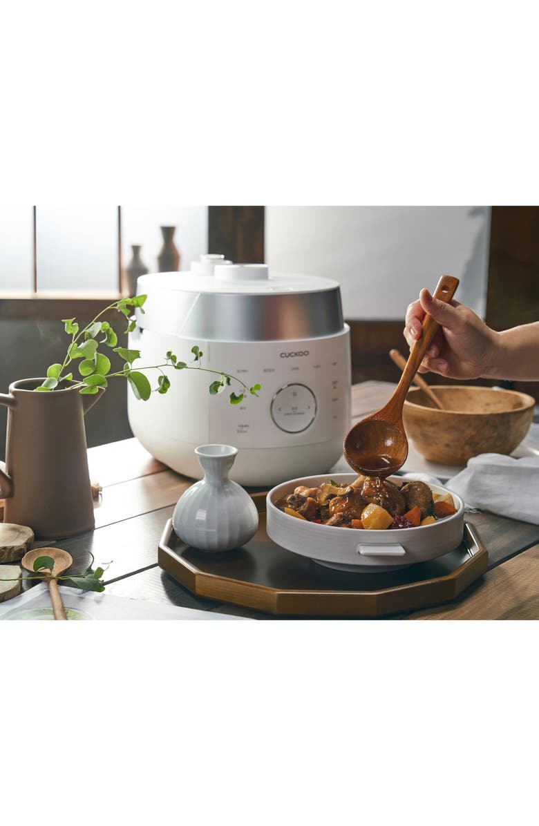Cuckoo 6-Cup Twin Pressure Rice Cooker, Alternate, color, White