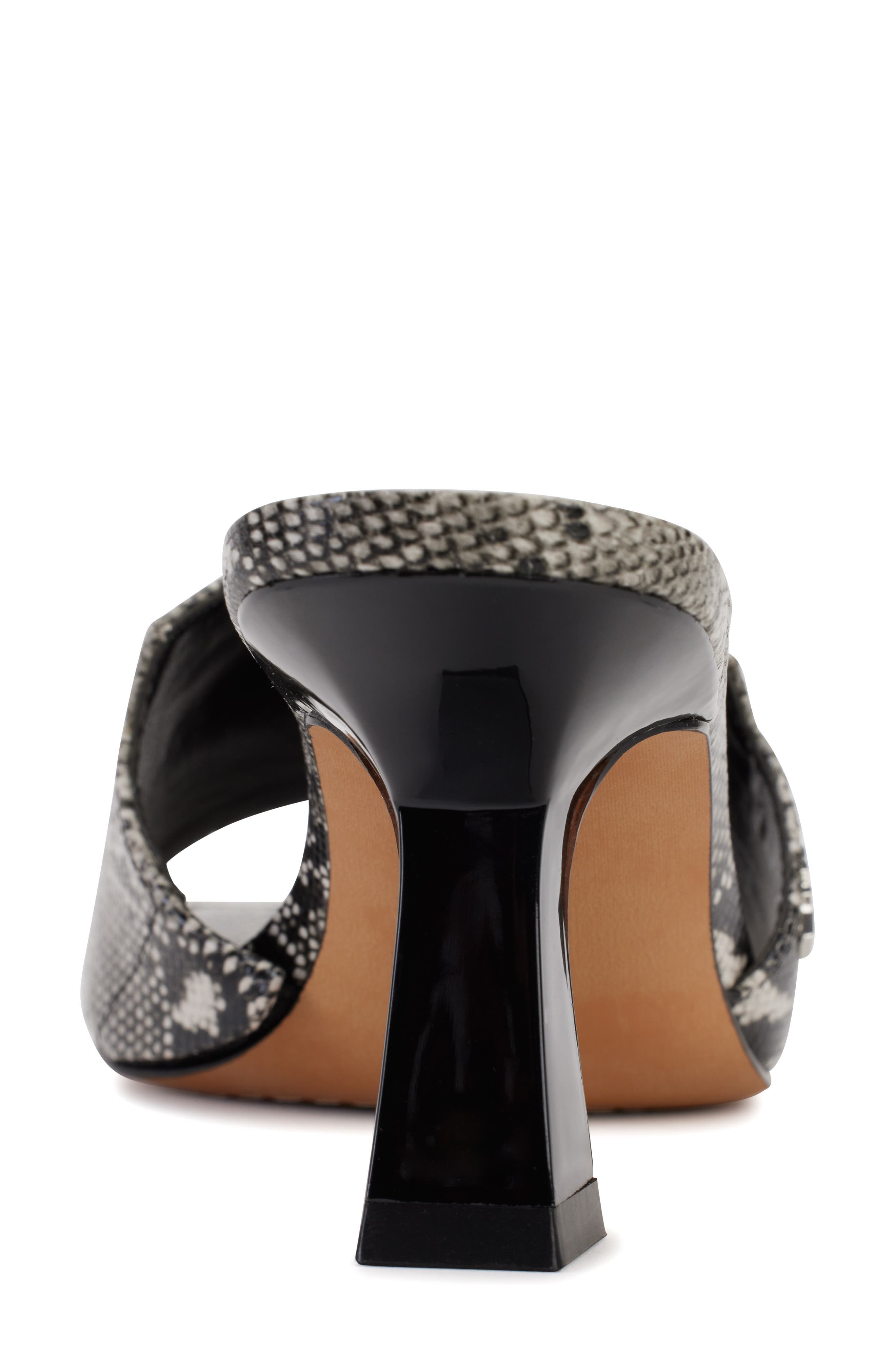 DKNY Square Toe Slide Sandal, Alternate, color, Grey Multi