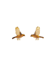 Fable England Enamel Flying Robin Earrings