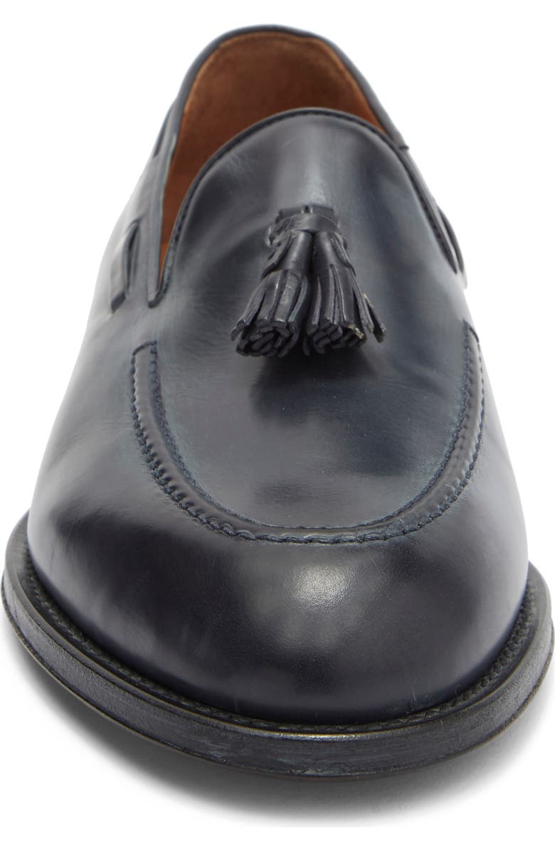 John Varvatos Barrow Leather Tassel Loafer, Alternate, color, Charcoal