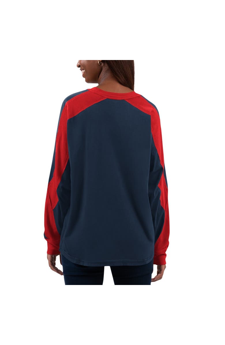 G-III 4HER BY CARL BANKS Women's G-III 4Her by Carl Banks Navy/Red Boston Red Sox Smash Raglan Long Sleeve T-Shirt, Alternate, color, Navy