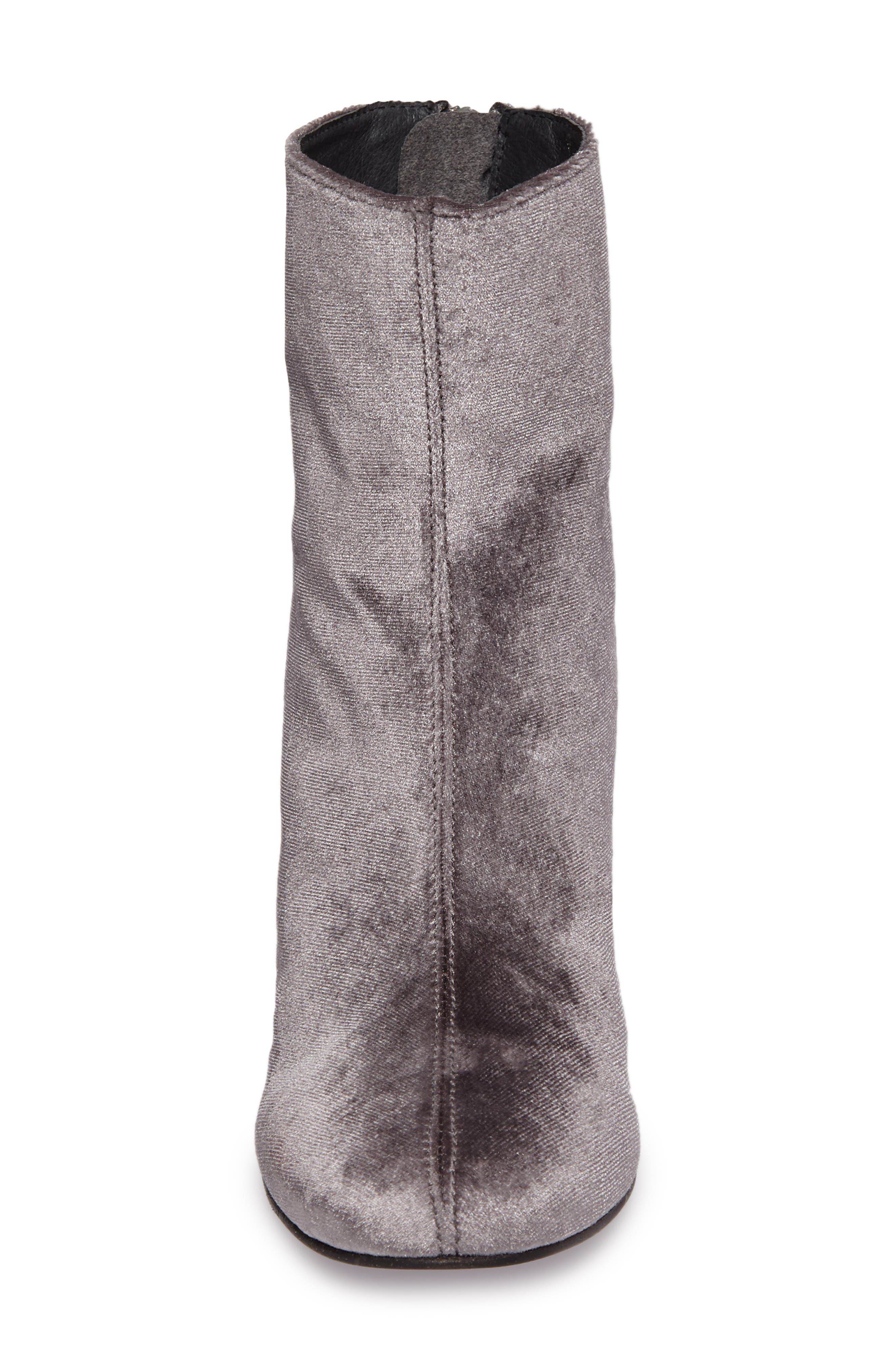 Cecile Block Heel Bootie, Alternate, color, GREY