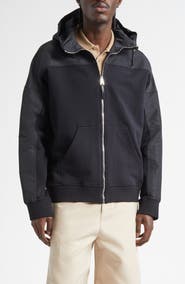 Givenchy Mixed Media Hooded Windbreaker