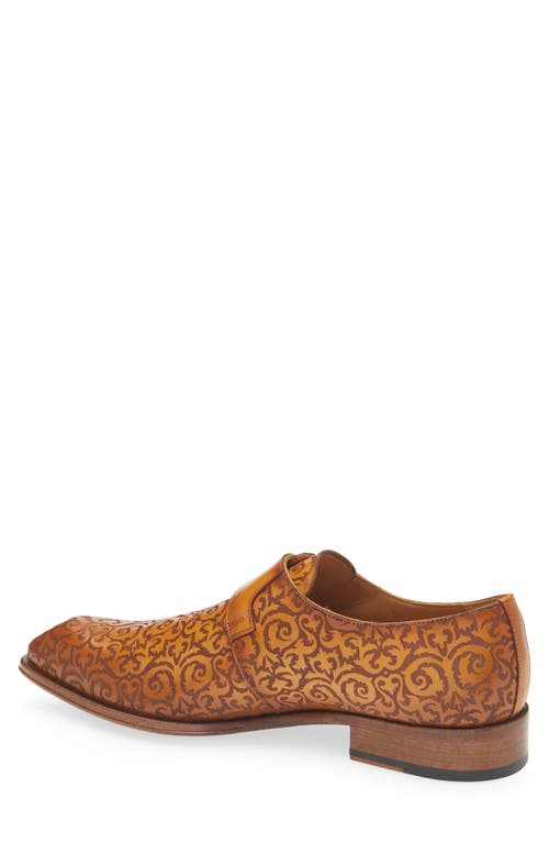 Mezlan Soria Monk Strap Loafer In Camel