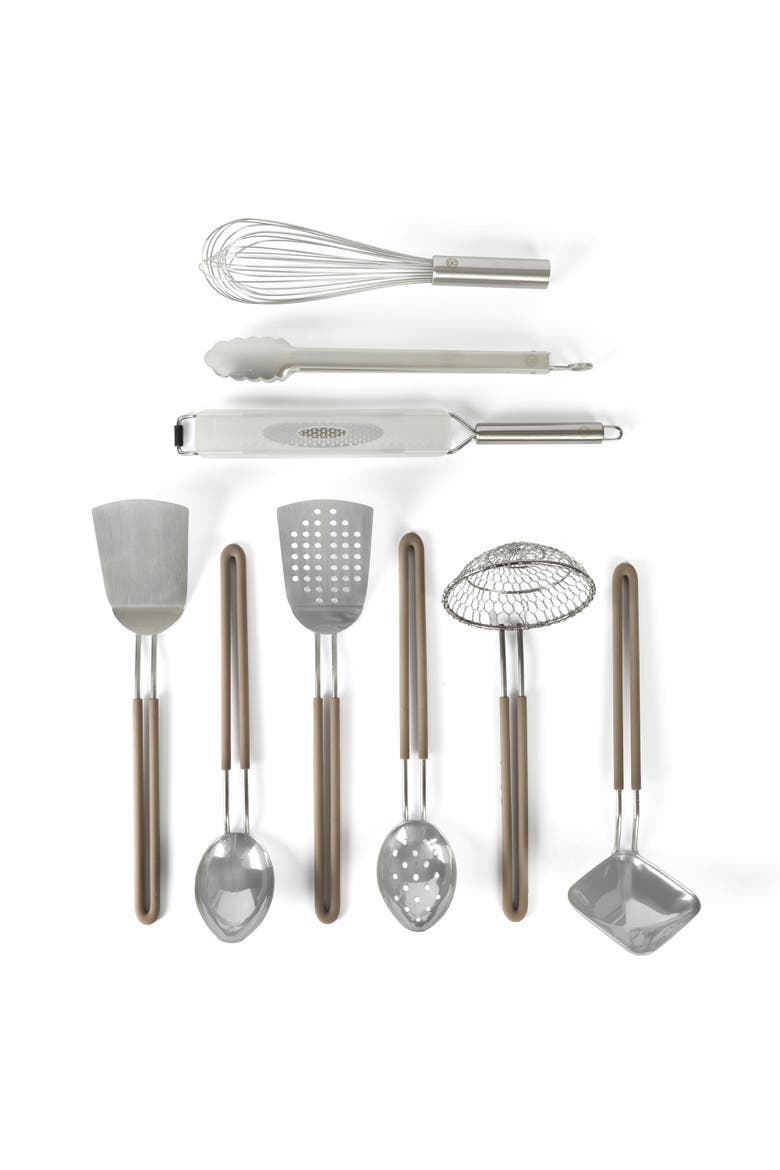 9-Piece Stainless Steel Kitchen Gadget and Tool Set, Alternate, color, Stainless
