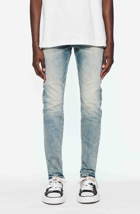 Electric Tint Distressed Skinny Jeans