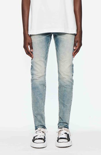 Electric Tint Distressed Skinny Jeans