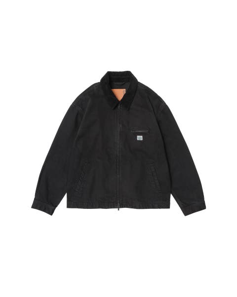 Cord Collared Zip-Up Jacket