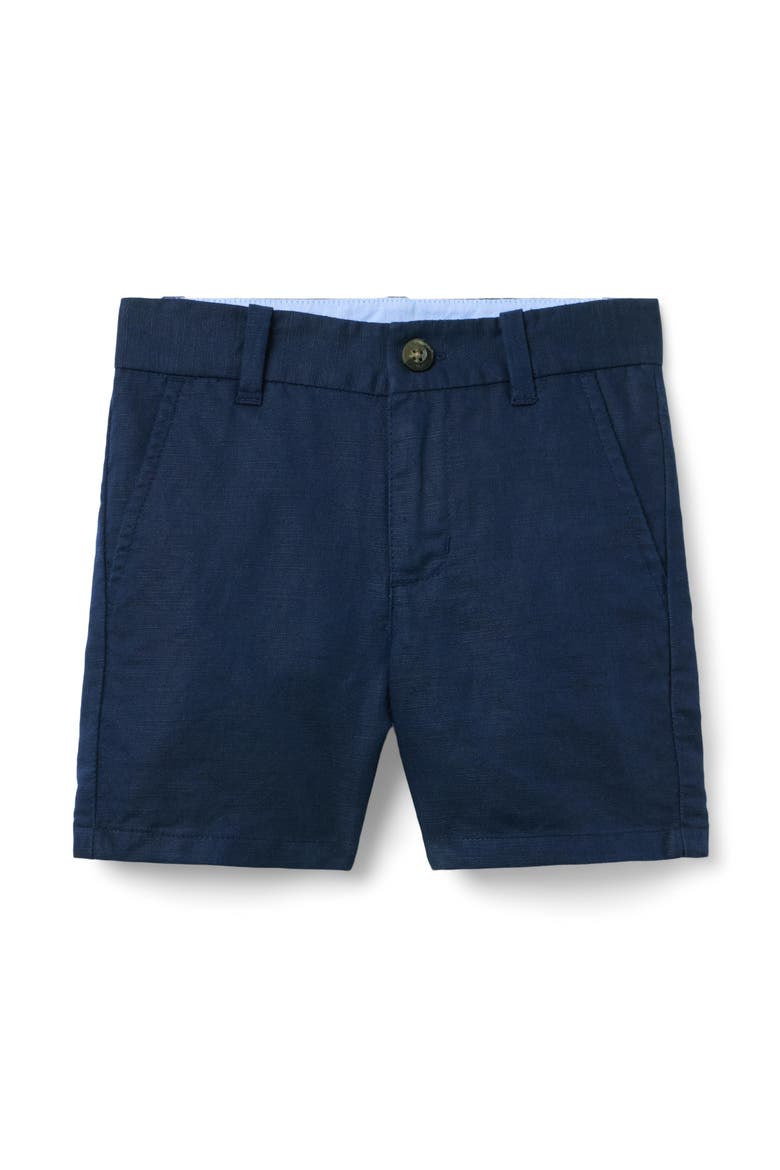 Linen-Cotton Short, Main, color, Blue