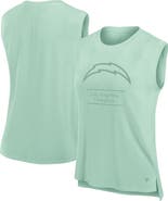 FANATICS Women's Fanatics Mint Los Angeles Chargers Studio Embrace Tank Top