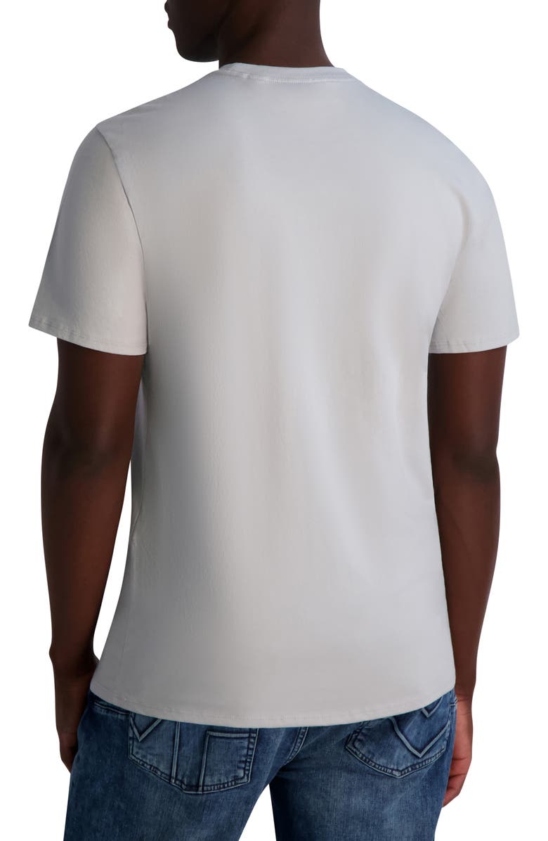 KARL LAGERFELD PARIS Double LL Cotton Graphic T-Shirt, Alternate, color, Light Grey