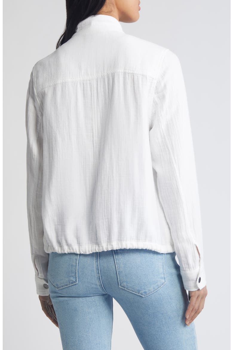 Cotton Gauze Utility Jacket, Alternate, color, WHITE