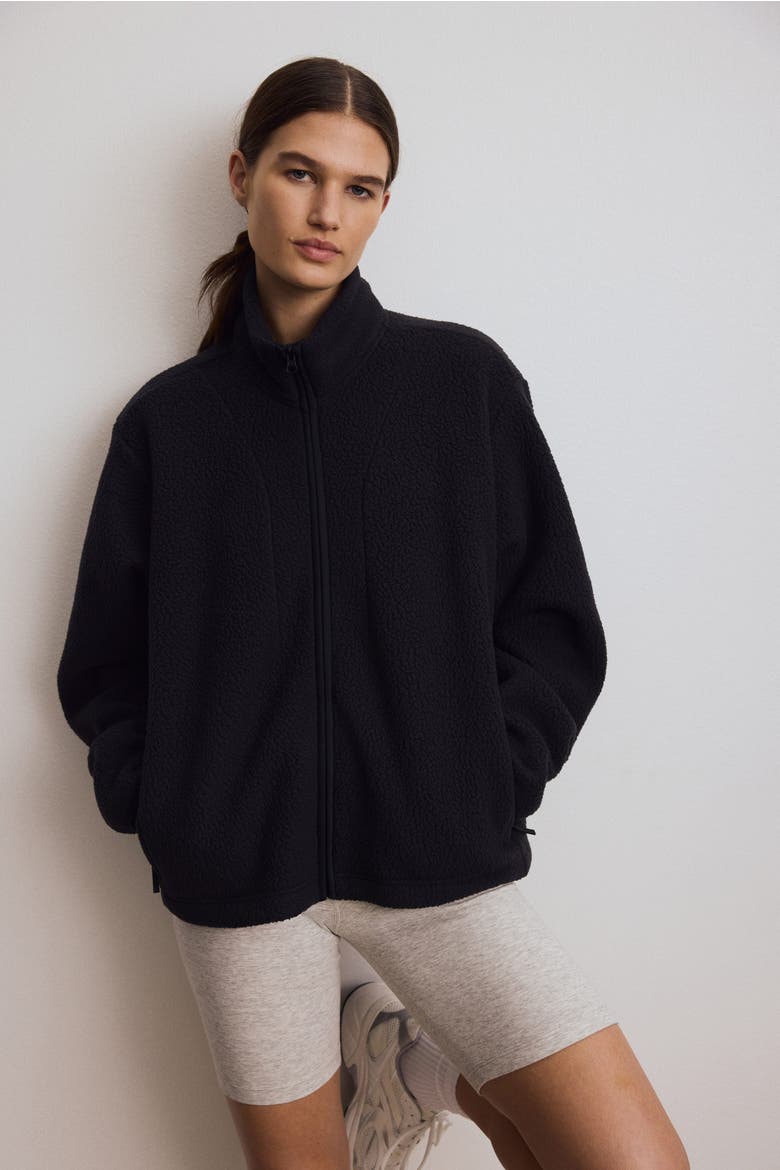 Teddy Sports Jacket, Alternate, color, Black